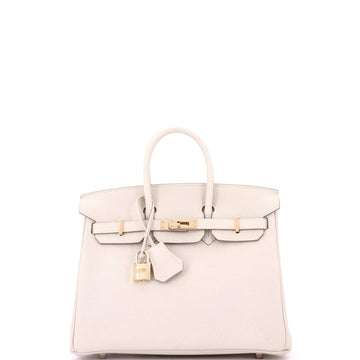 Hermes Birkin Handbag Light Togo with Rose Gold Hardware 25