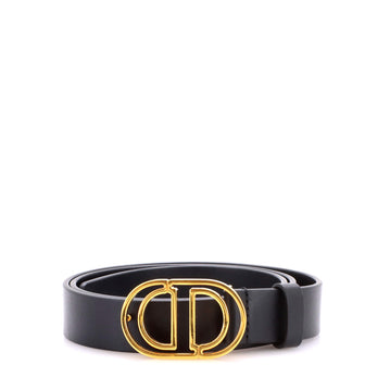 Christian Dior 30 Montaigne Cut-Out Belt Leather Thin