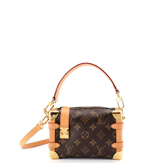 Louis Vuitton Side Trunk Handbag Monogram Canvas PM