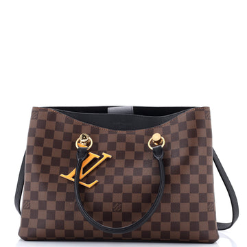 Louis Vuitton LV Riverside Handbag Damier with Leather