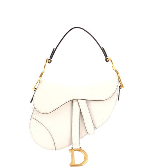 Christian Dior Saddle Handbag Leather Mini