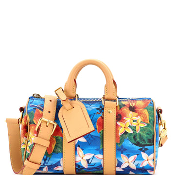 Louis Vuitton Keepall Bandouliere Bag Limited Edition Surfin Monogram Canvas 25
