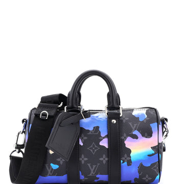 Louis Vuitton Keepall Bandouliere Bag Sunset Monogram Eclipse Canvas 25