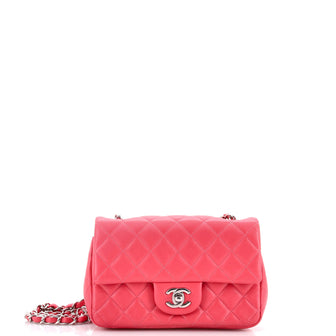 Chanel Classic Single Flap Bag Quilted Lambskin Mini
