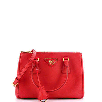 Prada Galleria Double Zip Tote Saffiano Leather Small