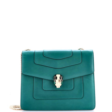 Bvlgari Serpenti Forever Square Shoulder Bag Leather Medium