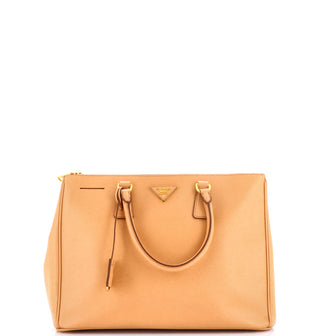 Prada Double Zip Lux Tote Saffiano Leather Large