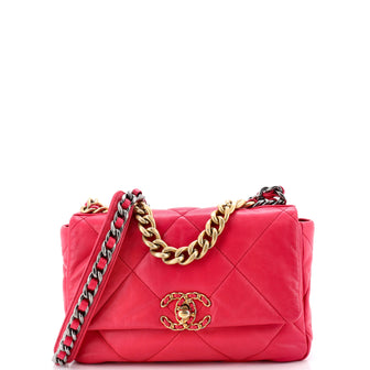 Chanel 19 Flap Bag Quilted Leather Medium