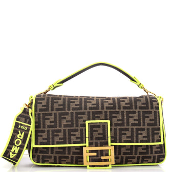 Fendi Baguette NM Bag Zucca Canvas Large
