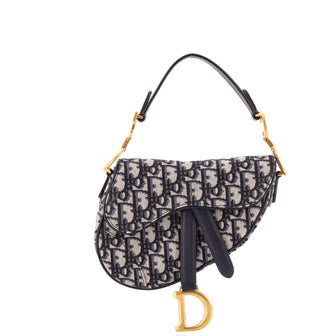 Christian Dior Saddle Handbag Oblique Canvas Mini