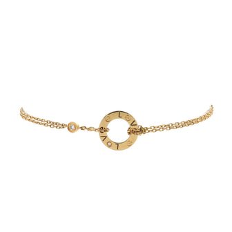 Cartier 2 Diamonds Love Bracelet 18K Yellow Gold with Diamonds