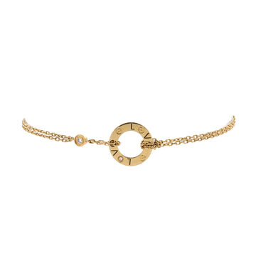 Cartier 2 Diamonds Love Bracelet 18K Yellow Gold with Diamonds