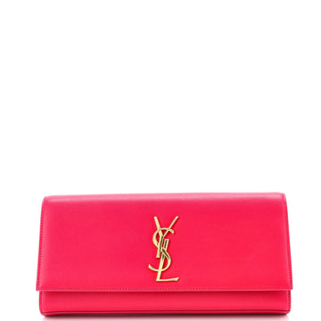 Saint Laurent Classic Monogram Clutch Leather Long