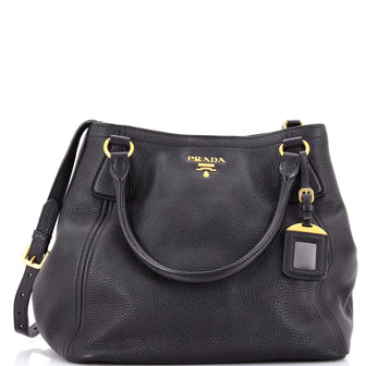 Prada Convertible Satchel Leather Medium