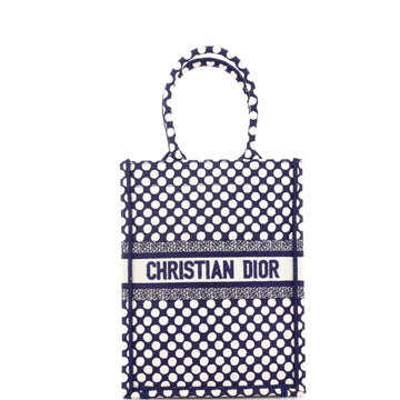 Christian Dior Book Tote Printed Canvas Vertical