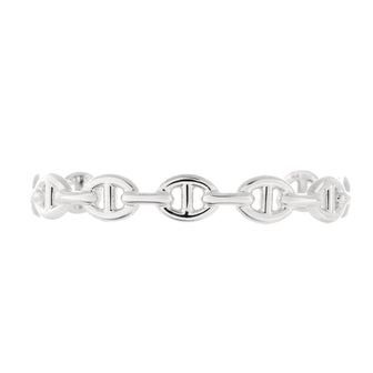 Hermes Chaine d'Ancre Enchainee Cuff Bracelet Sterling Silver Medium