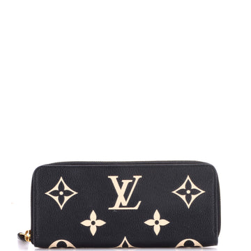 Louis Vuitton Clemence Wallet Bicolor Monogram Empreinte Giant