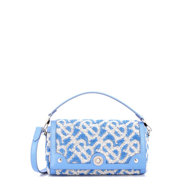 Burberry TB Note Top Handle Bag Sequin Embellished Fabric