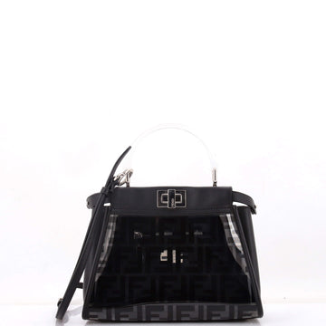 Fendi Peekaboo Bag Zucca PU and Leather Mini