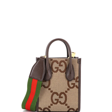 Gucci Vertical Tote Jumbo GG Canvas Mini