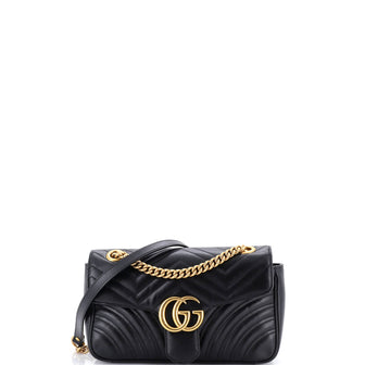 Gucci GG Marmont Flap Bag Matelasse Leather Small