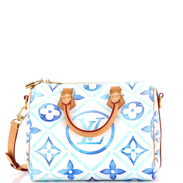 Louis Vuitton Speedy Bandouliere Bag By The Pool Monogram Tile Canvas 25