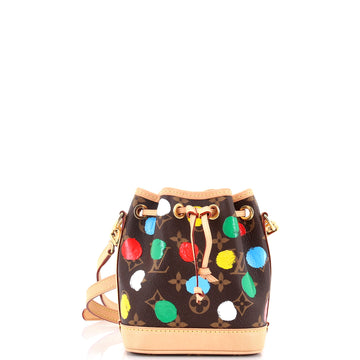 Louis Vuitton Noe NM Handbag Yayoi Kusama Painted Dots Monogram Canvas Nano