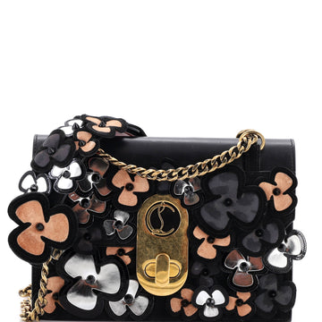 Christian Louboutin Elisa Shoulder Bag Embellished Leather Large