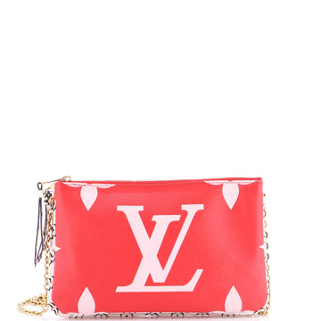 Louis Vuitton Double Zip Pochette Limited Edition Colored Monogram Giant