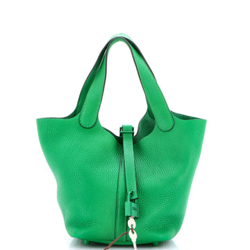 Hermes Monochrome Picotin Lock Bag Clemence PM