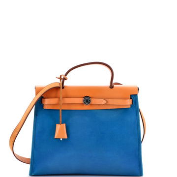 Hermes Herbag Zip Leather and Toile 31