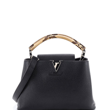 Louis Vuitton Capucines Bag Leather with Snakeskin BB