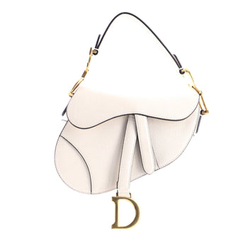 Christian Dior Saddle Handbag Leather Mini