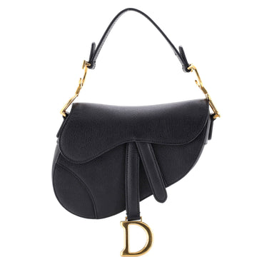 Christian Dior Saddle Handbag Leather Mini