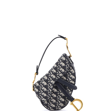Christian Dior Saddle Handbag Oblique Canvas Mini