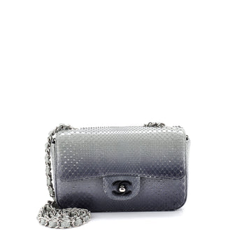 Chanel Classic Single Flap Bag Python Mini