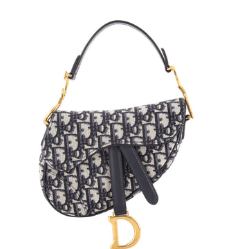 Christian Dior Saddle Handbag Oblique Canvas Mini