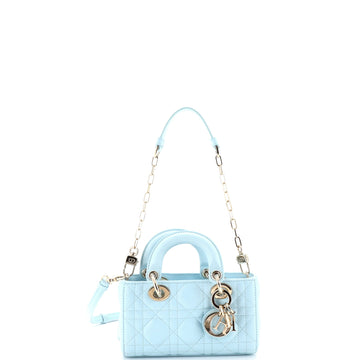 Christian Dior Lady D-Joy Bag Cannage Quilt Lambskin Micro