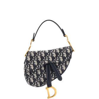 Christian Dior Saddle Handbag Oblique Canvas Mini