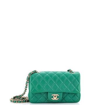 Chanel Classic Single Flap Bag Quilted Lambskin Mini