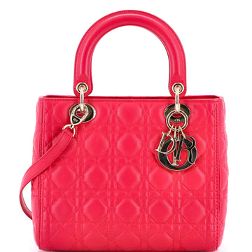 Christian Dior Lady Dior Bag Cannage Quilt Lambskin Medium