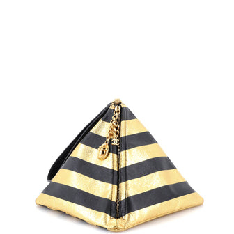 Chanel Kheops Pyramid Bag Striped Lambskin