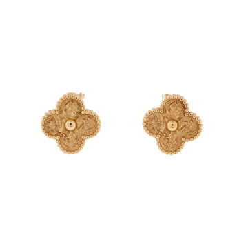 Van Cleef & Arpels Vintage Alhambra Earrings 18K Yellow Gold