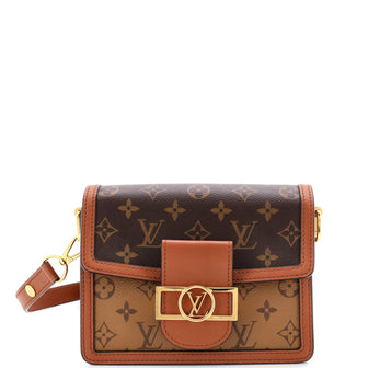 Louis Vuitton Dauphine Shoulder Bag Reverse Monogram Canvas Mini