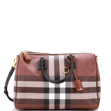 Burberry Bowling Bag Check E-Canvas Medium