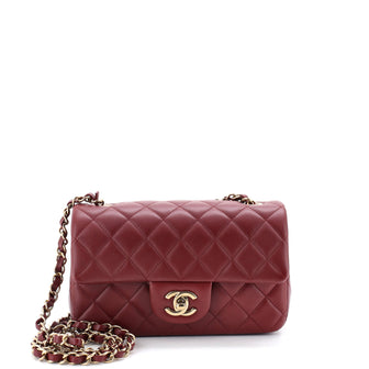 Chanel Classic Single Flap Bag Quilted Lambskin Mini