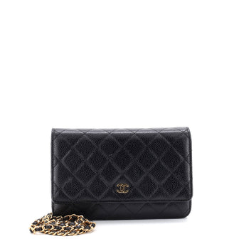 Chanel Wallet on Chain Quilted Caviar