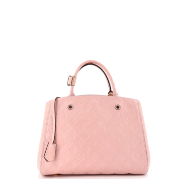 Louis Vuitton Montaigne Handbag Monogram Empreinte Leather MM