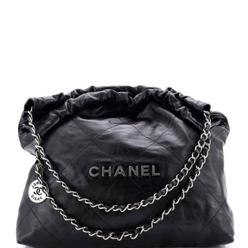 Chanel 22 Chain Hobo Quilted Calfskin Medium