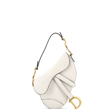 Christian Dior Saddle Handbag Leather Mini